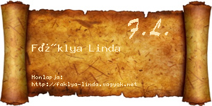 Fáklya Linda névjegykártya